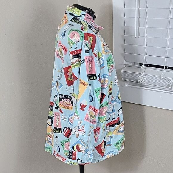 Nick & Nora 1950's Pajamas Vintage 1990's Size XL - Picture 3 of 16